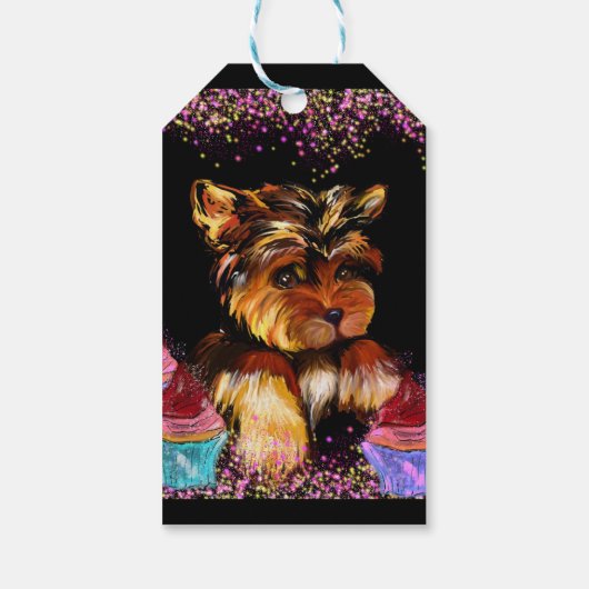 Yorkie Poo Geschenkanhänger (Rückseite)