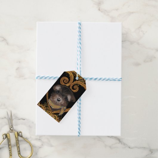Yorkie Poo Geschenkanhänger (Mit Garn)