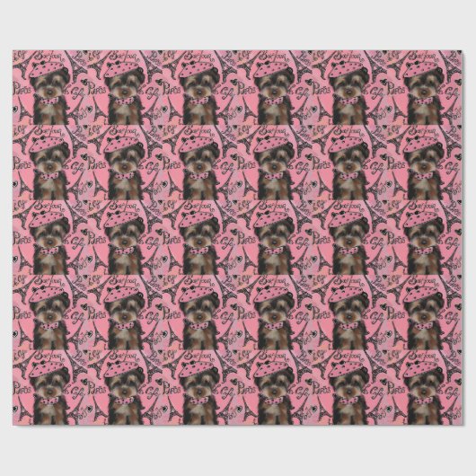 YORKIE POO GESCHENKPAPIER (Flach)