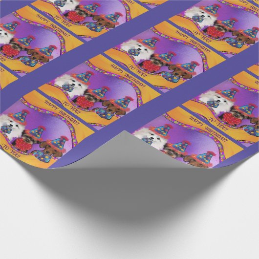 Yorkie Poo Geschenkpapier (Ecke)