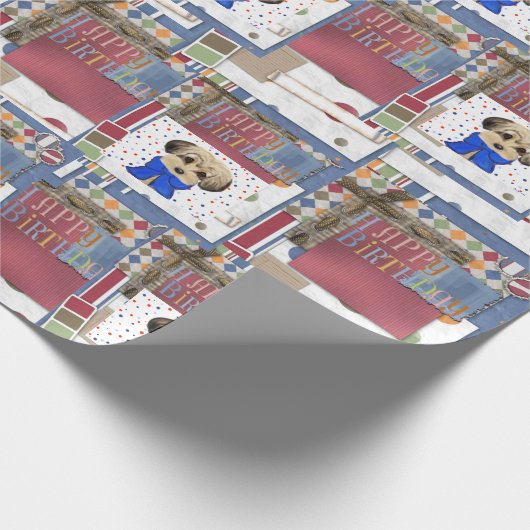 Yorkie Poo Geschenkpapier (Ecke)