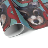 Yorkie Poo Geschenkpapier (Rolleneckpunkt)