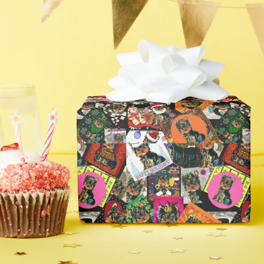 YORKIE POO GESCHENKPAPIER (Geburtstagsparty)