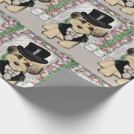Yorkie Poo Geschenkpapier (Ecke)