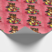 Yorkie Poo Geschenkpapier (Ecke)