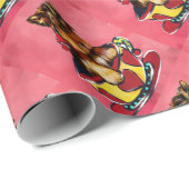 Yorkie Poo Geschenkpapier (Rolleneckpunkt)