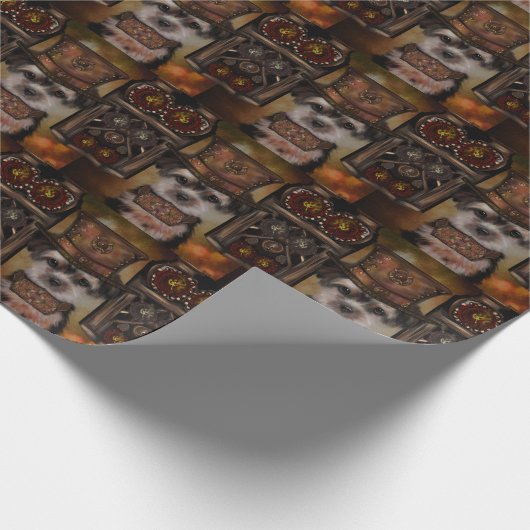 Yorkie Poo Geschenkpapier (Ecke)