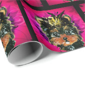 Yorkie Poo Geschenkpapier (Rolleneckpunkt)