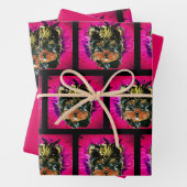 YORKIE POO GESCHENKPAPIER SET (Beispiel)