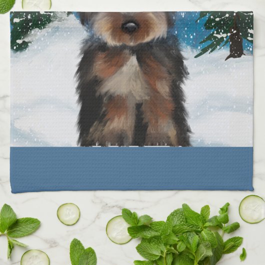 YORKIE POO GESCHIRRTUCH (Gefaltet)