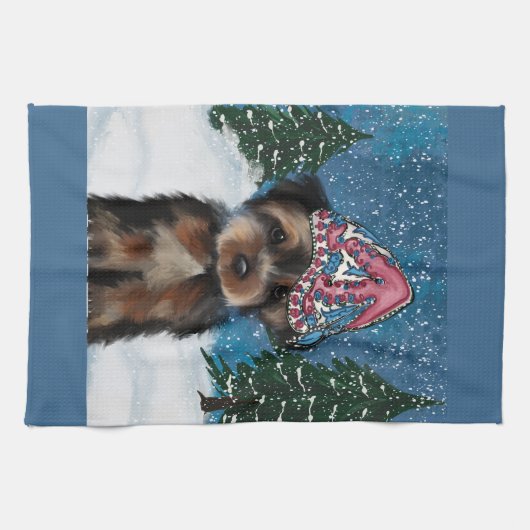 YORKIE POO GESCHIRRTUCH (Horizontal)