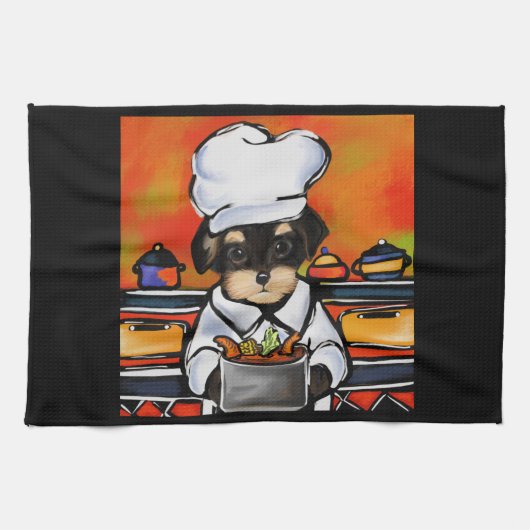 YORKIE POO GESCHIRRTUCH (Horizontal)