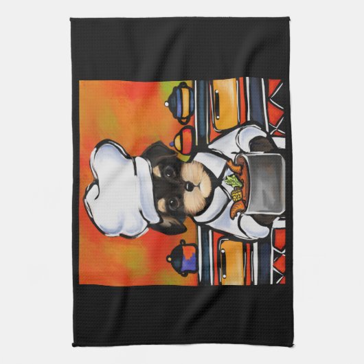 YORKIE POO GESCHIRRTUCH (Vertikal)