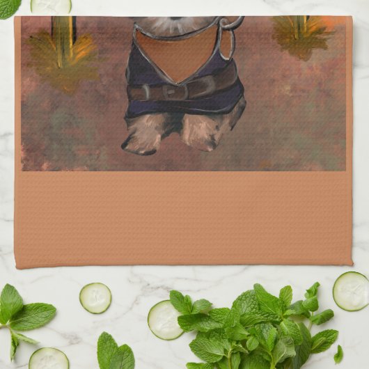 Yorkie Poo Geschirrtuch (Gefaltet)