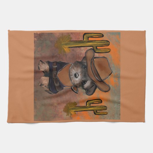 Yorkie Poo Geschirrtuch (Horizontal)