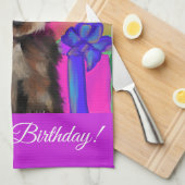 YORKIE POO GESCHIRRTUCH (Viertel Falte)