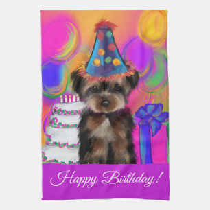 YORKIE POO GESCHIRRTUCH