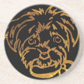 Yorkie Poo Getränkeuntersetzer (Vorne)