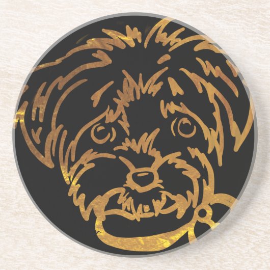 Yorkie Poo Getränkeuntersetzer (Vorne)