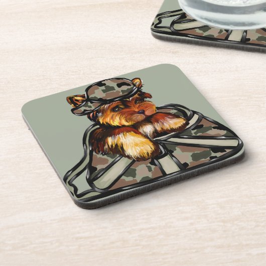 YORKIE POO GETRÄNKEUNTERSETZER (Linke Seite)