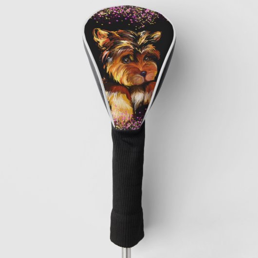 Yorkie Poo Golf Headcover (Vorderseite)