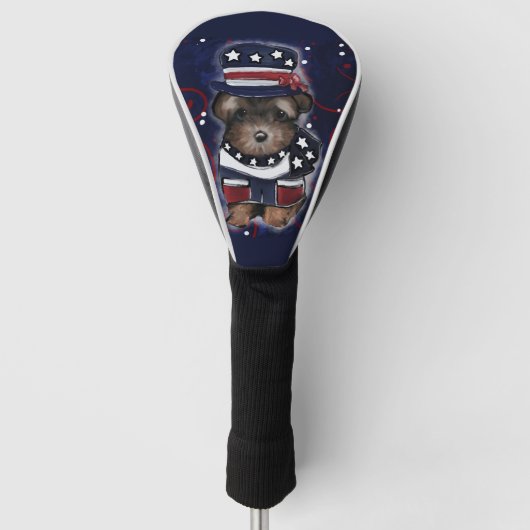 Yorkie Poo Golf Headcover (Vorderseite)