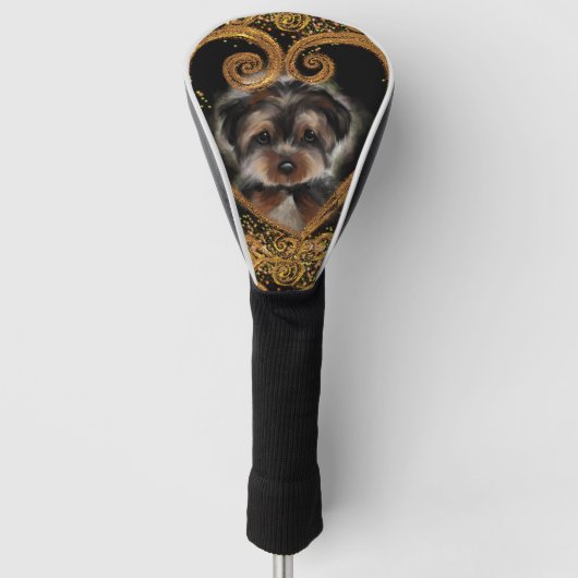 Yorkie Poo Golf Headcover (Vorderseite)
