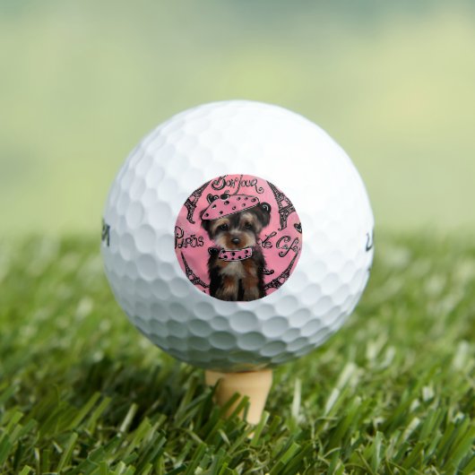 YORKIE POO GOLFBALL (Insitu T-Shirt)