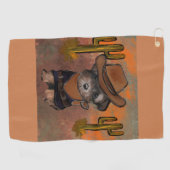 Yorkie Poo Golfhandtuch (Horizontal)