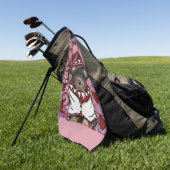 Yorkie Poo Golfhandtuch (Gras)