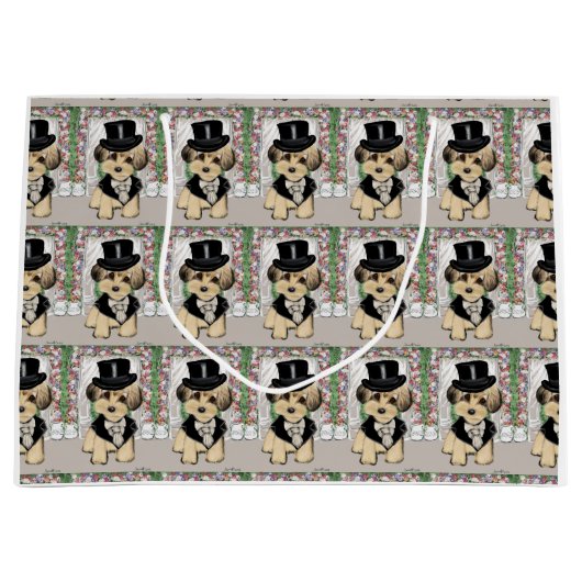 YORKIE POO GROßE GESCHENKTÜTE (Vorderseite)