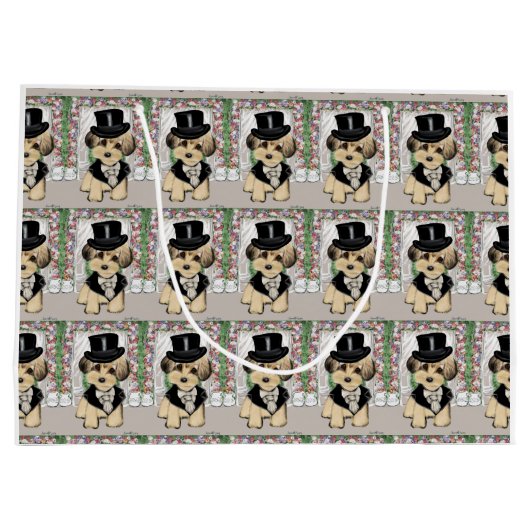 YORKIE POO GROßE GESCHENKTÜTE (Rückseite)