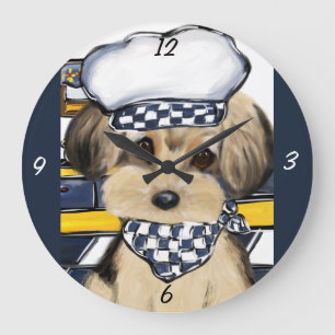YORKIE POO GROßE WANDUHR