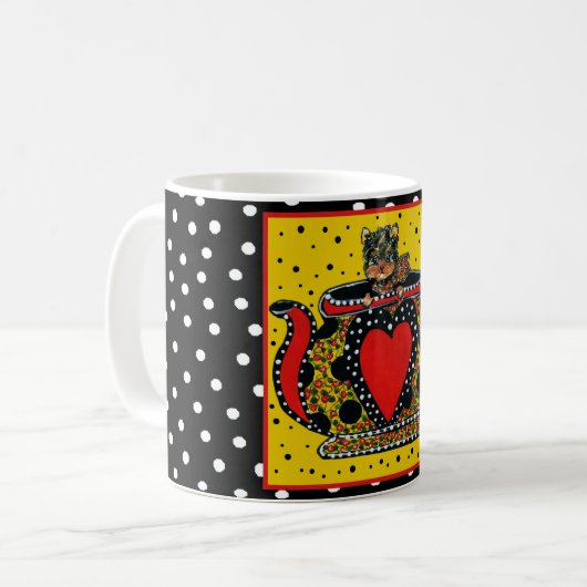 Yorkie Poo Kaffeetasse (Vorderseite Links)