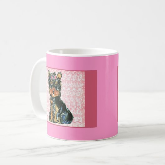 Yorkie Poo Kaffeetasse (Vorderseite Links)