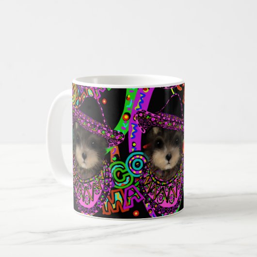 Yorkie Poo Kaffeetasse (Vorderseite Links)
