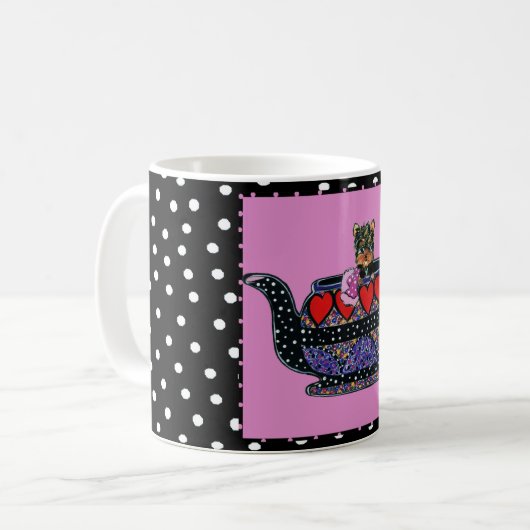 Yorkie Poo Kaffeetasse (Vorderseite Links)