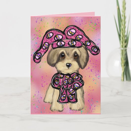 Yorkie Poo Karte (Vorderseite)