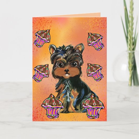 Yorkie Poo Karte (Vorderseite)