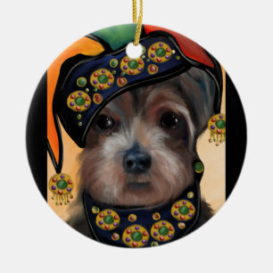 YORKIE POO KERAMIK ORNAMENT