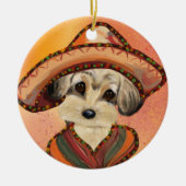 YORKIE POO KERAMIK ORNAMENT (Vorne)