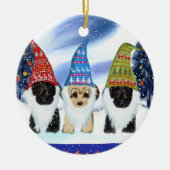 YORKIE POO KERAMIK ORNAMENT (Vorne)