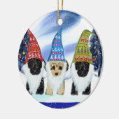 YORKIE POO KERAMIK ORNAMENT (Links)