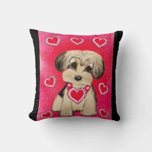 Yorkie Poo Kissen (Vorderseite)
