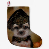 Yorkie Poo Kleiner Weihnachtsstrumpf (Vorderseite)