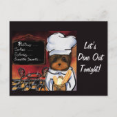YORKIE POO KOCH POSTKARTE (Vorderseite)