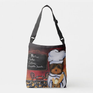 YORKIE POO KÜCHENCHEF TRAGETASCHEN MIT LANGEN TRÄGERN
