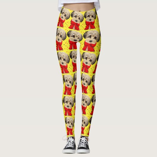 Yorkie Poo Leggings (Vorderseite)