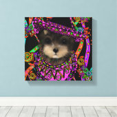 Yorkie Poo Leinwanddruck (Insitu (Holzboden))