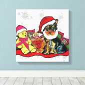 YORKIE POO LEINWANDDRUCK (Insitu (Holzboden))